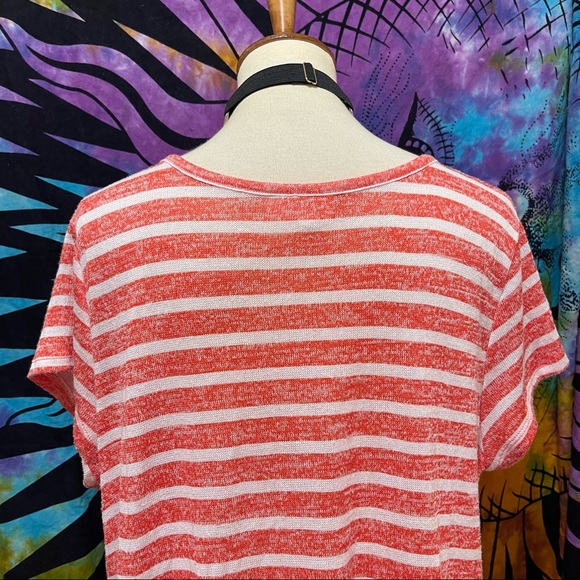 🌈 Lovely orange striped shirt - Picture 5 of 11